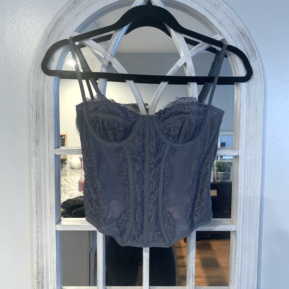 Urban Outfitters Gray Structured Bra